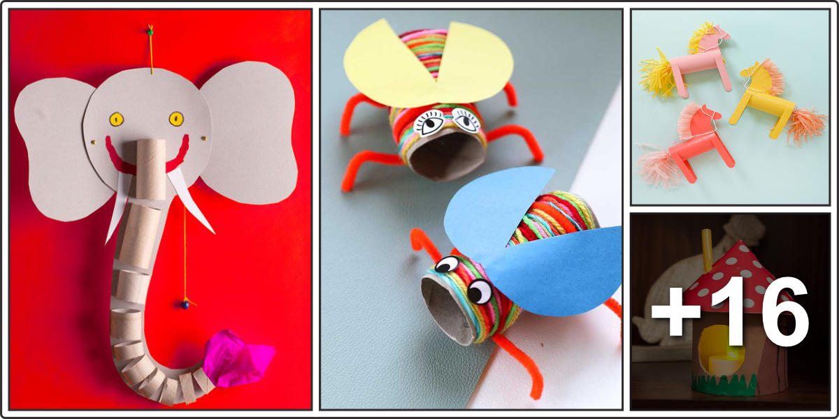 Ideas de manualidades para niños con rollos de papel